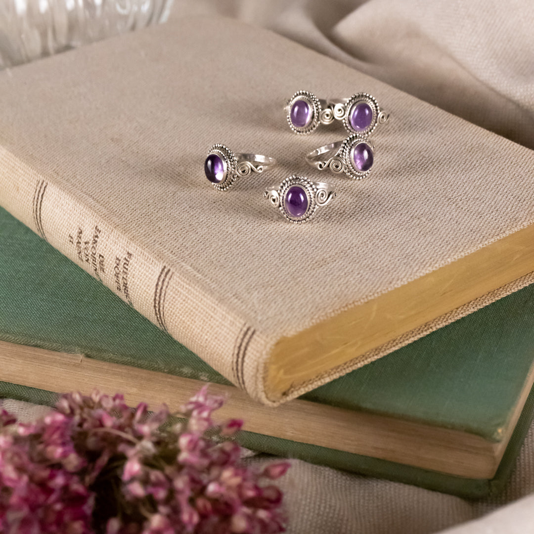 Nirmala Amethyst Ring Silber - Spirit of Liebs