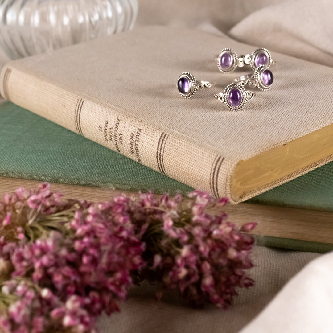 Nirmala Amethyst Ring Silber - Spirit of Liebs