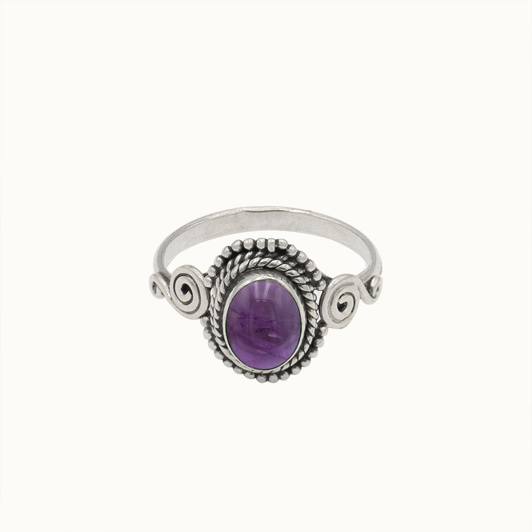 Nirmala Amethyst Ring Silber - Spirit of Liebs