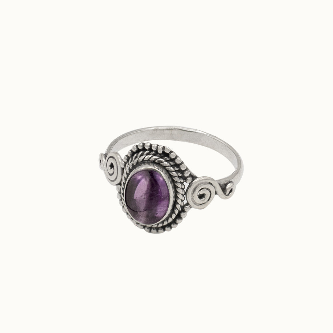 Nirmala Amethyst Ring Silber - Spirit of Liebs