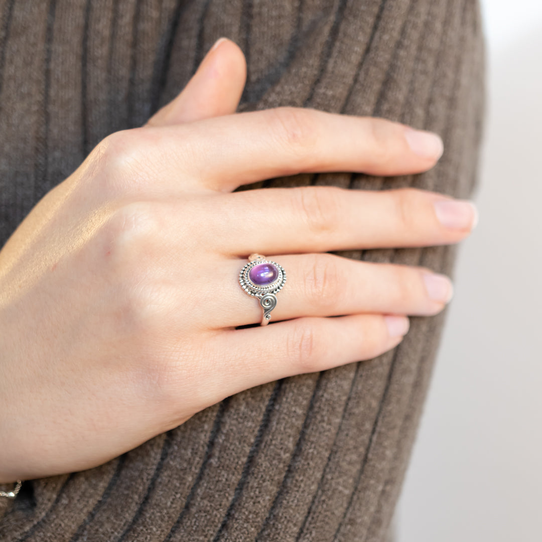 Nirmala Amethyst Ring Silber - Spirit of Liebs