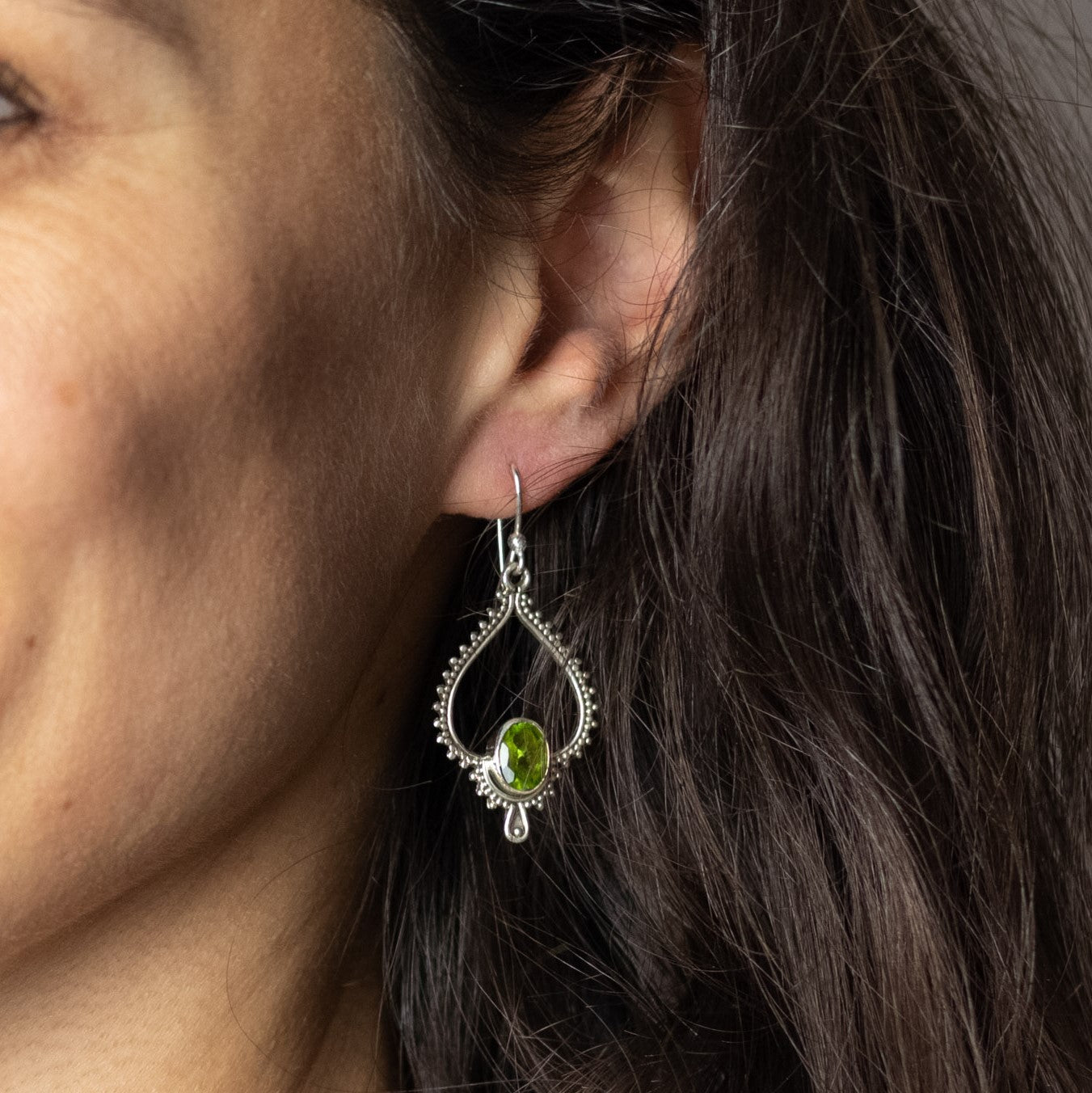 Swani Peridot Ohrhänger Silber - Spirit of Liebs