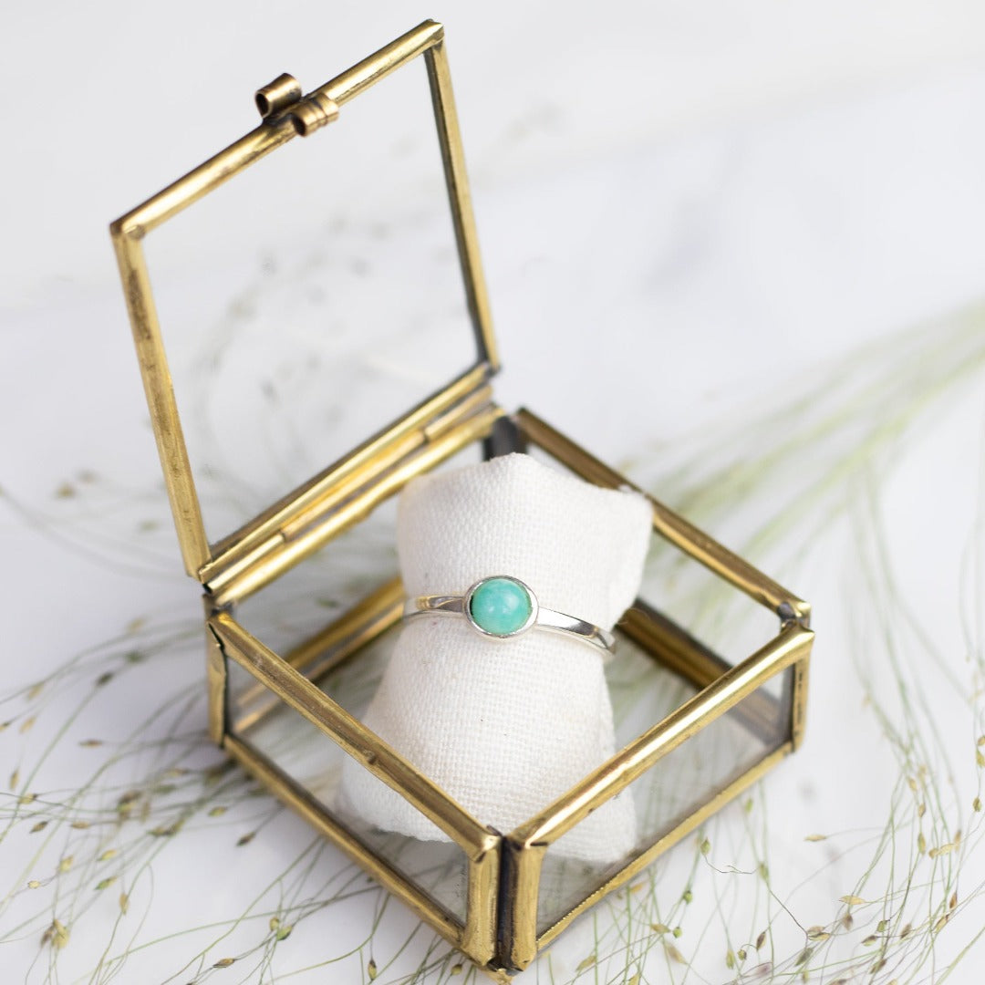 Una Amazonit Ring Silber - Spirit of Liebs