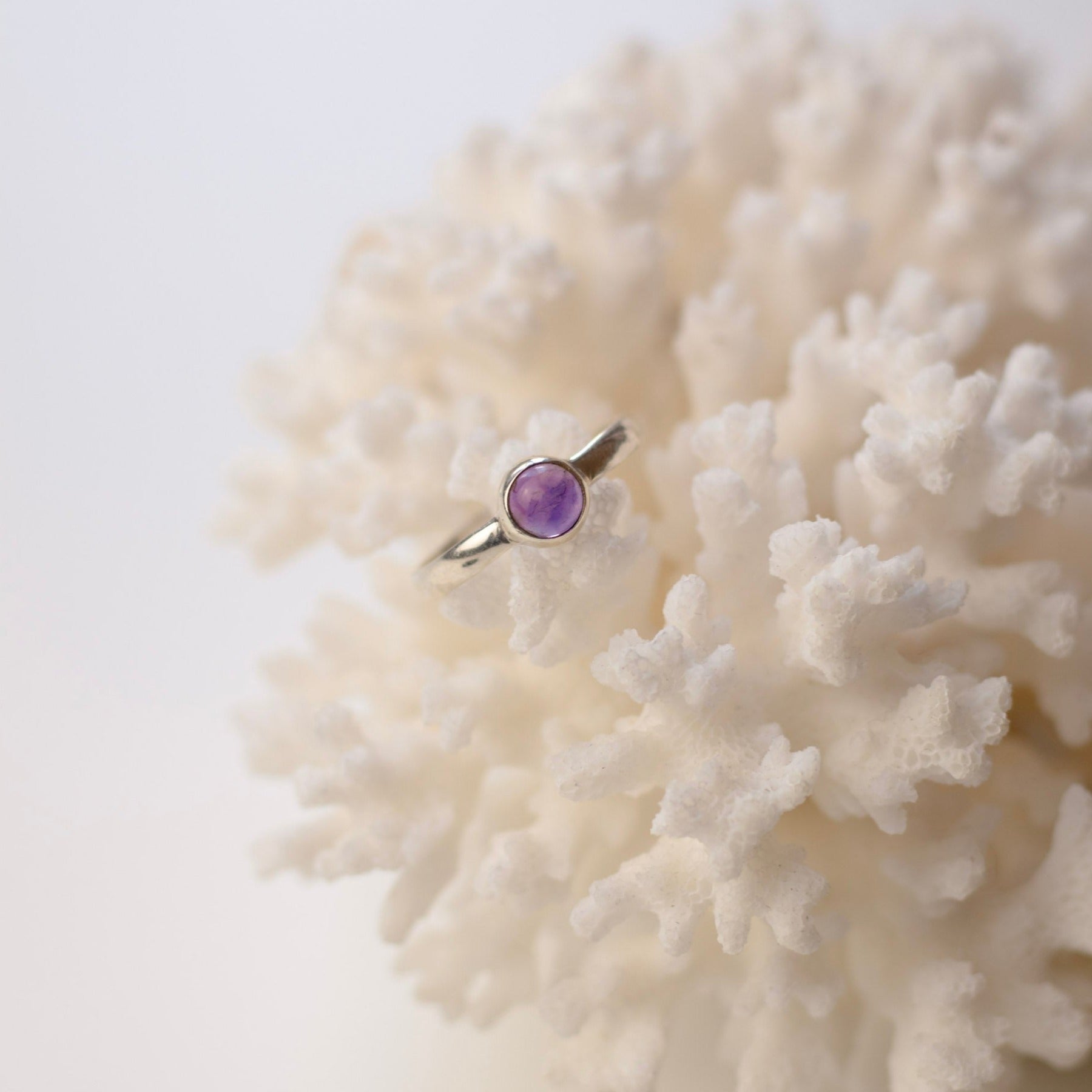 Una Amethyst Ring Silber - Spirit of Liebs
