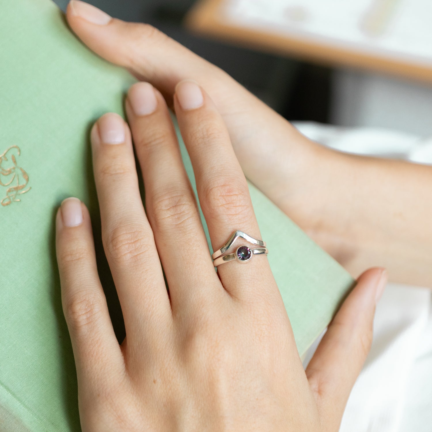 Una Aura-Quarz Ring Silber - Spirit of Liebs