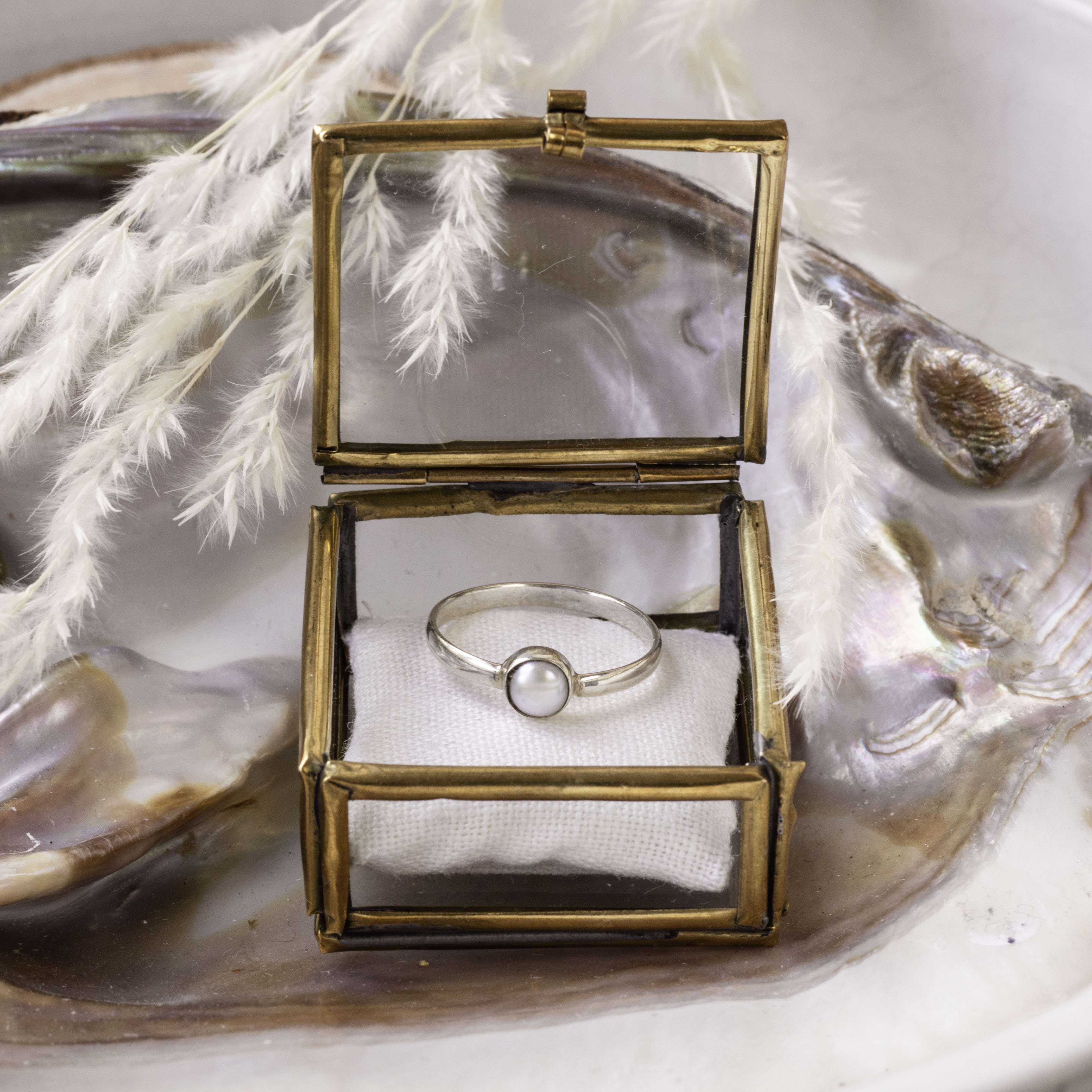 Una Perle Ring Silber - Spirit of Liebs
