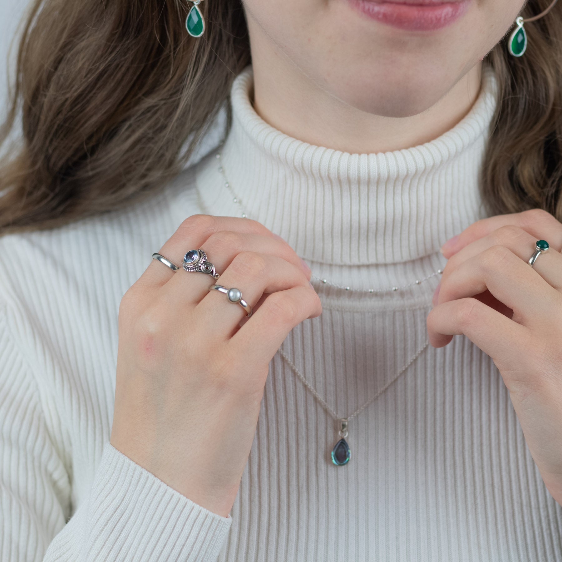 Una Perle Ring Silber - Spirit of Liebs