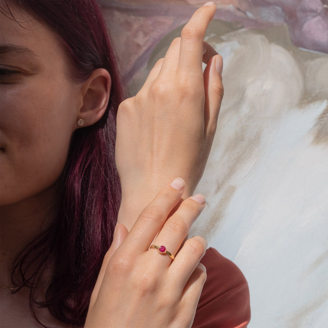 Una Rubin Ring Golden - Spirit of Liebs